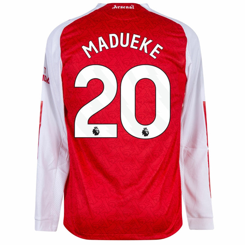 Arsenal Madueke 20 Home Long Sleeve Jersey 2025/26 – Men’s Soccer Shirt