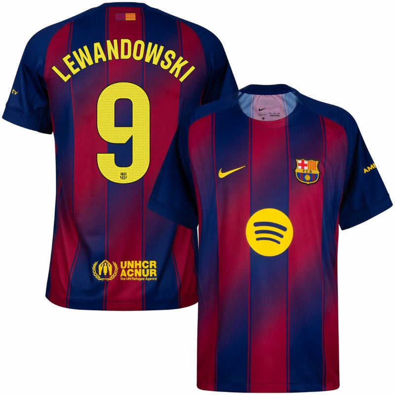 Barcelona Home Lewandowski 9 Jersey 2025/26 – Men’s Soccer Shirt