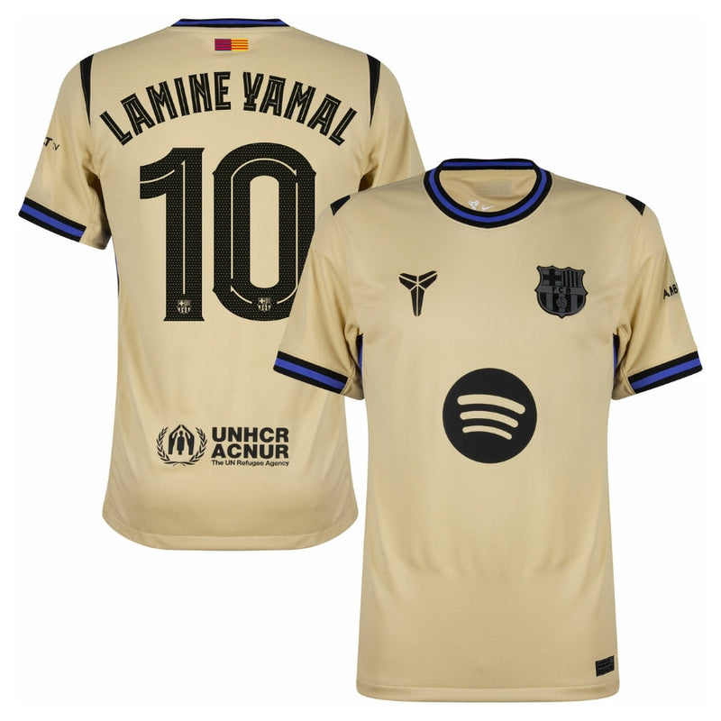 Barcelona Away Lamine Yamal 10 Jersey 2025/26 – Fan Edition with Official Champions League Printing