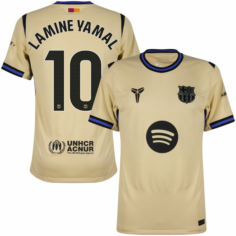 Barcelona Away Lamine Yamal 10 Jersey 2025/26 – Fan Edition with Official La Liga Printing
