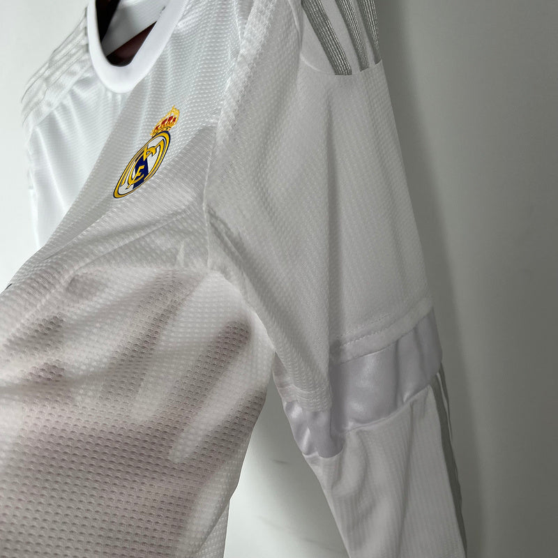 Retro Real Madrid 15∕16 Long Sleeve Home S-XXL(D879)
