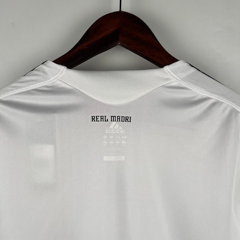 Retro Real Madrid 09∕10 Long Sleeve Home S-XXL(055D)