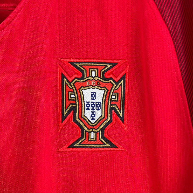 Retro Portugal 2016 long sleeve home S-XXL(7C0E)
