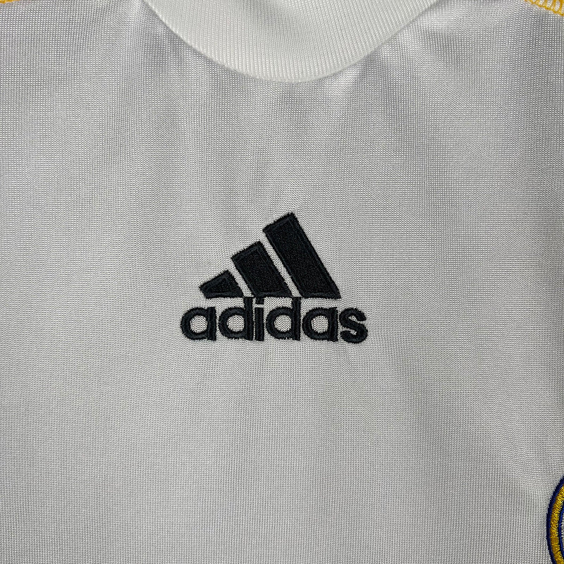 Retro Real Madrid 09∕10 Long Sleeve Home S-XXL(055D)