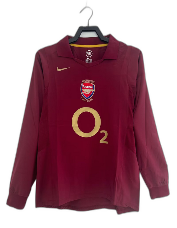 Arsenal 05/06 I Home Jersey - Long Sleeve Retro Version