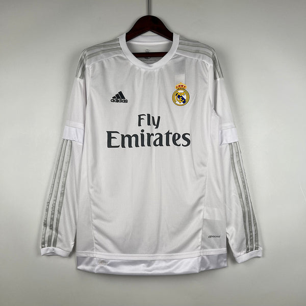 Retro Real Madrid 15∕16 Long Sleeve Home S-XXL(D879)