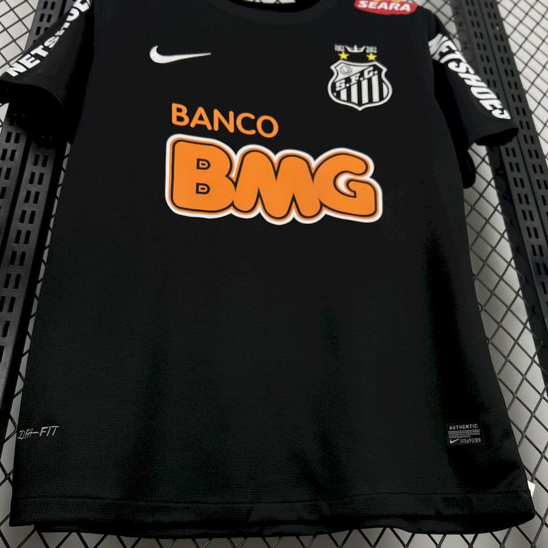 Santos 2011∕12 Black Retro Jersey(AD47)