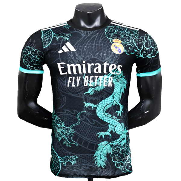Real Madrid 25/26 Special Edition Jersey - Black and Light Blue - Player Version