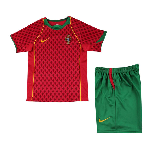 Kids Retro Portugal Home Jersey 2006