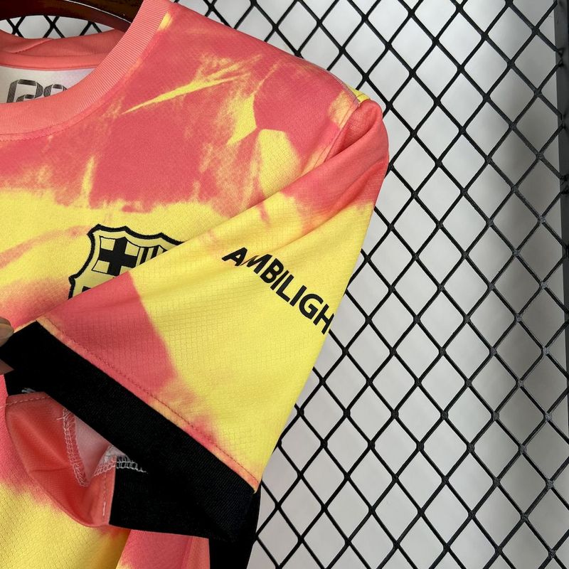 Barcelona 2025∕26 Orange pre-match training Jersey
