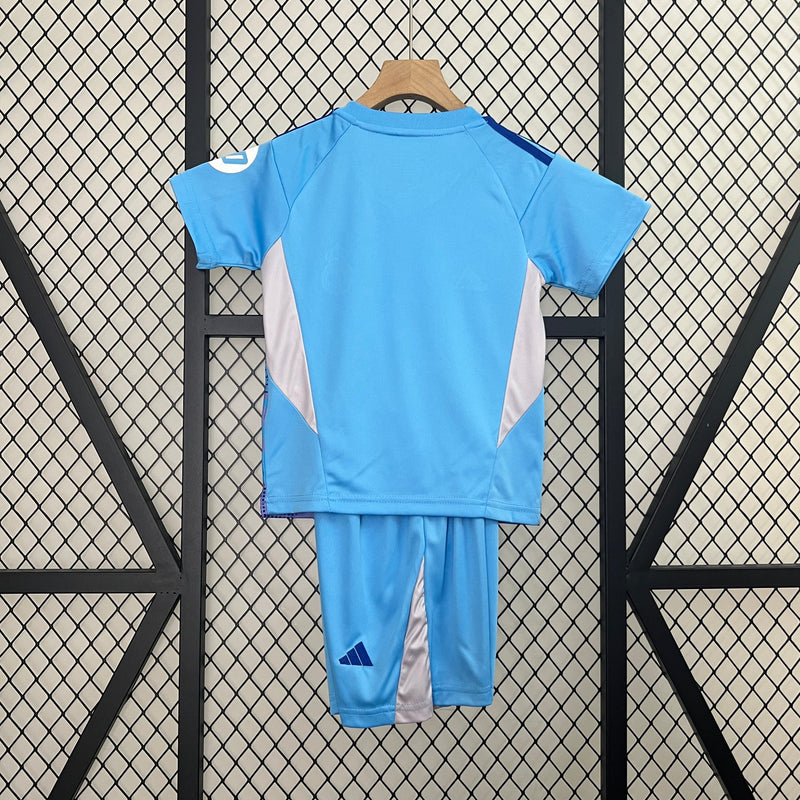 Kit Kids Real Madrid Goalkeeper Blue Jersey 2024/25