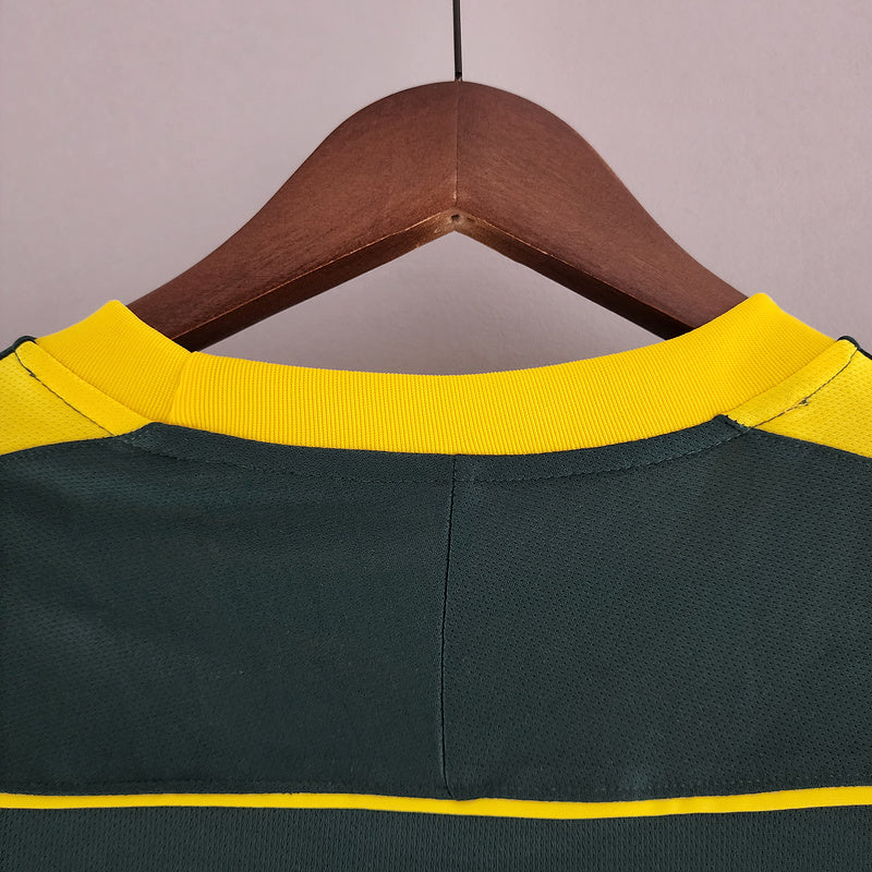 Retro Goalkeeper Brazil 1998 Dark Green S-XXL(6A31)