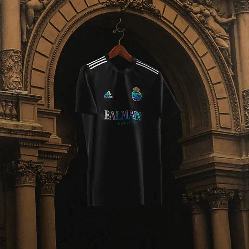 Real Madrid 23/24 Shirt Launch Special Edition Balmain Paris