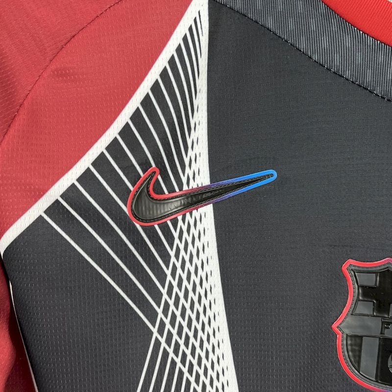 Barcelona 2025∕26 Black and red special edition Jersey (With Champions League)