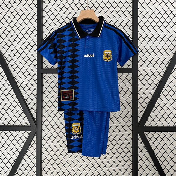 Argentina Away Retro 1994 Kids Kit