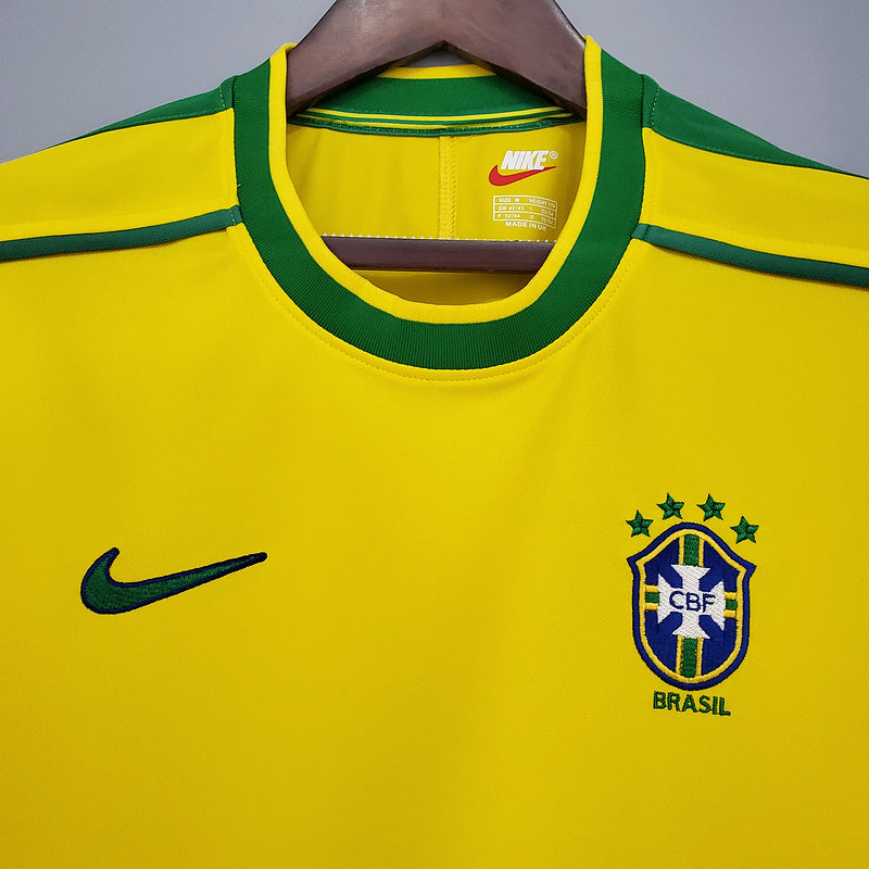 Retro Brazil 1998 home S-XXL(EA65)