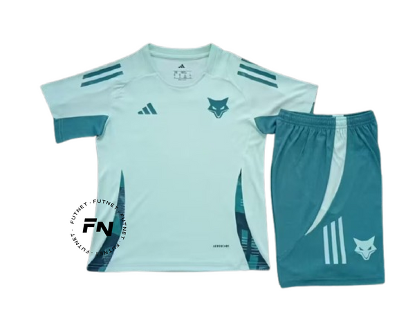 Cruzeiro Training 2025 Light Green Kit Kids Infantil
