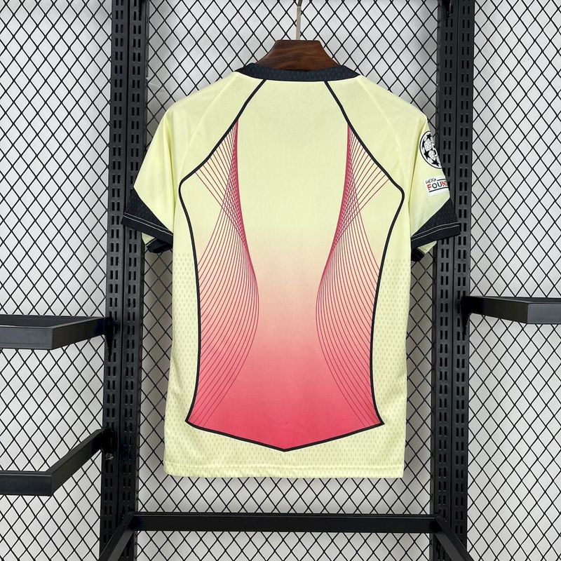 FanBarcelona 2025∕26 yellow pink special edition Jersey (With Champions League)