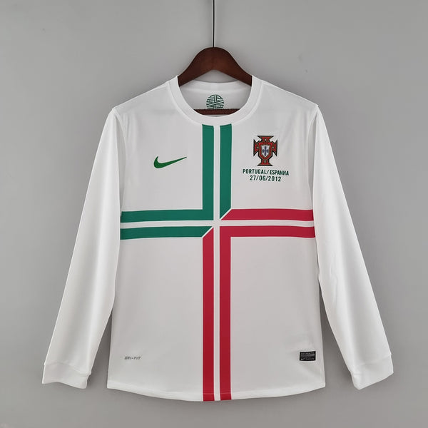 Retro portugal 2012 long sleeve away S-XXL(7FF6)