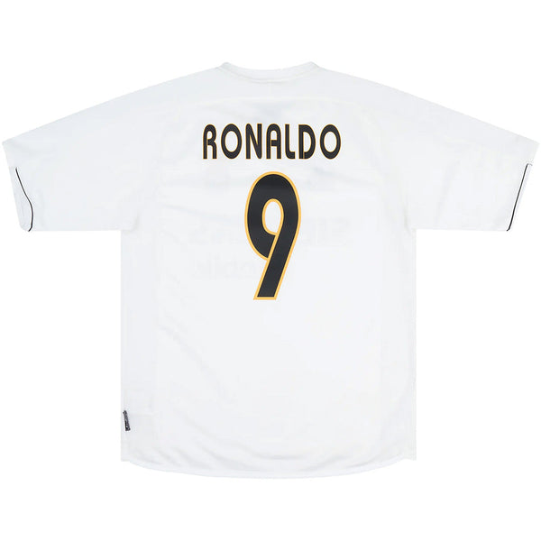 Ronaldo #9 Real Madrid Home Retro Jersey 2003/04